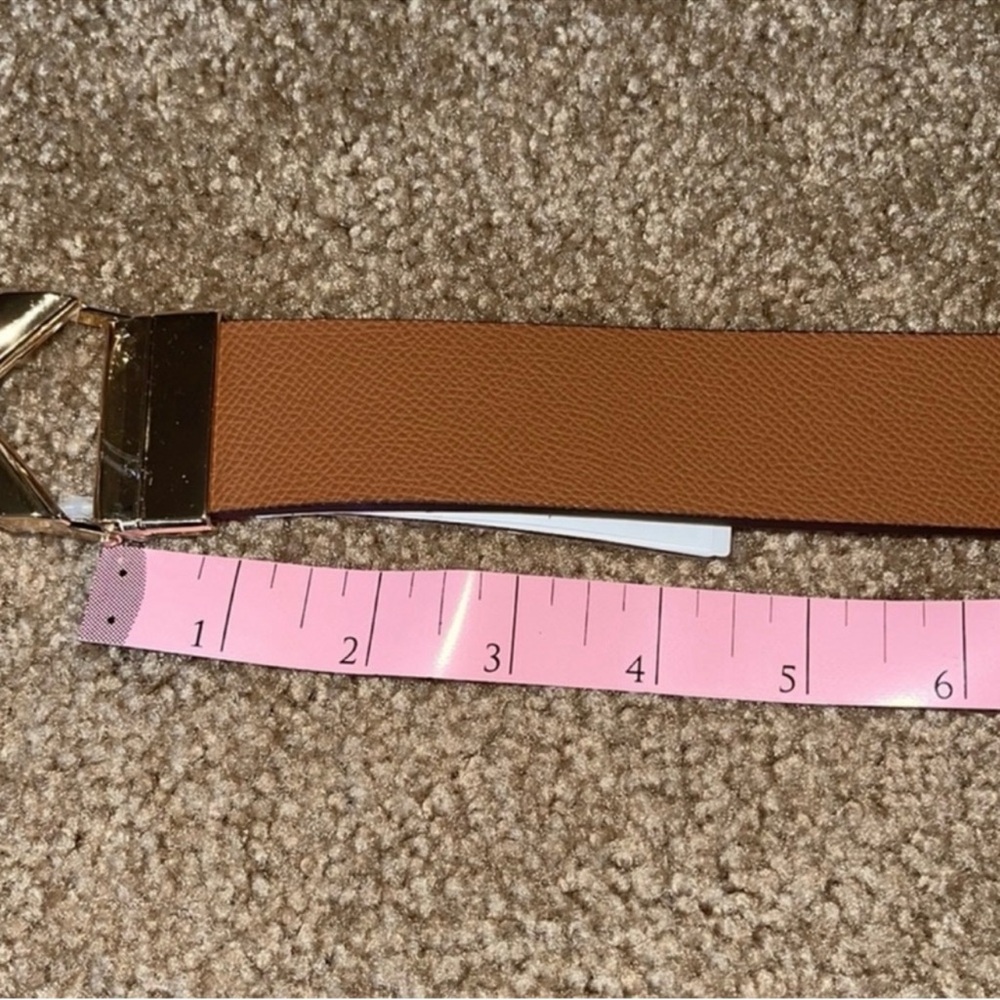 MICHAEL KORS Women’s Logo Reversible Genuine Leather Luggage & Pink Belt. NWT - Picture 15 of 16